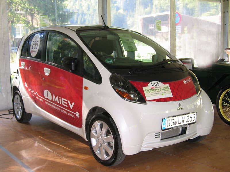  Electric car under power 